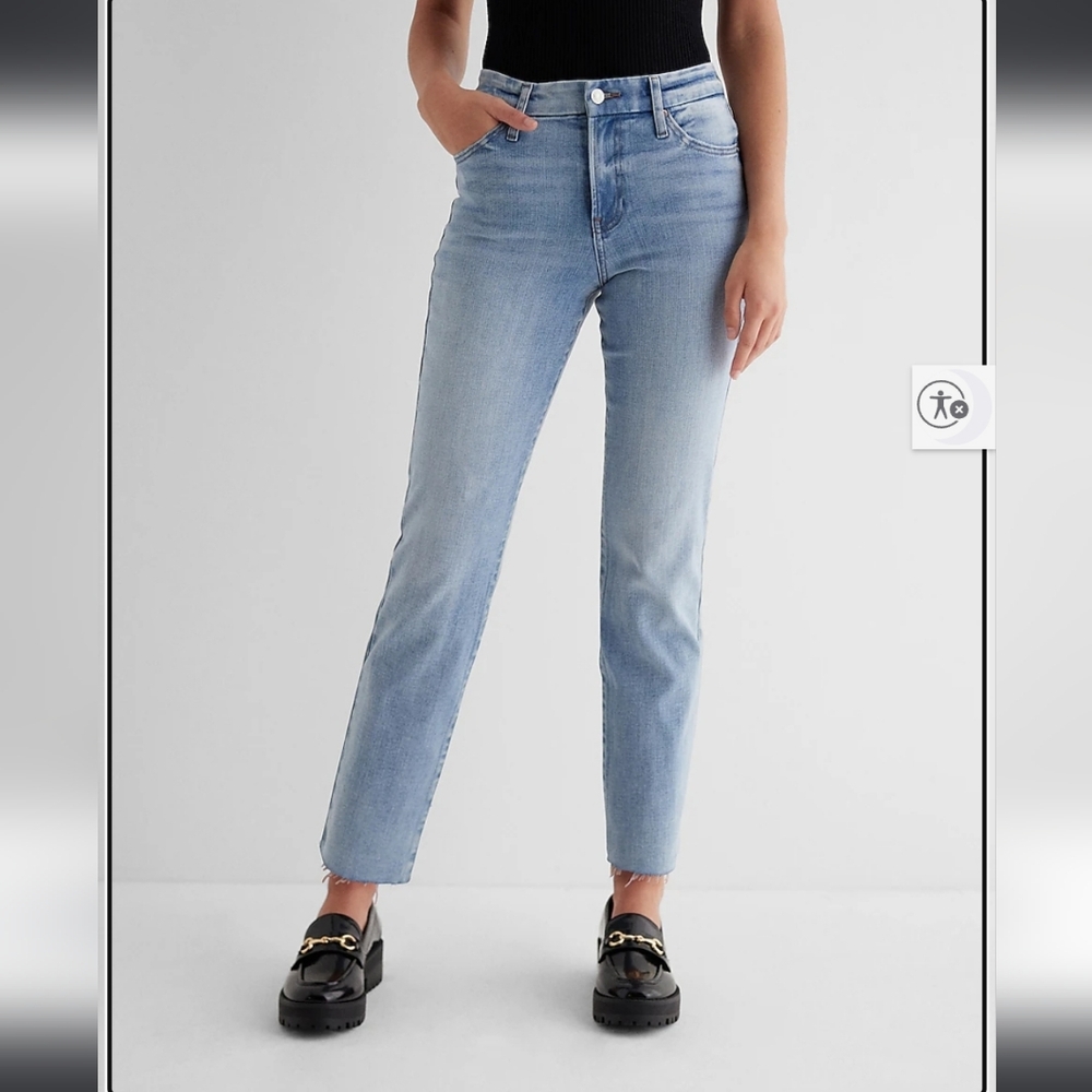 Womans Express Light Blue Jeans
